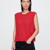 Tricou cu decolteu crewneck din amestec de in Tricou cu decolteu crewneck din amestec de in