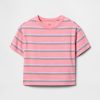 Tricou cu dungi relaxate pentru bebeluși și copii mici Tricou cu dungi relaxate pentru bebeluși și copii mici