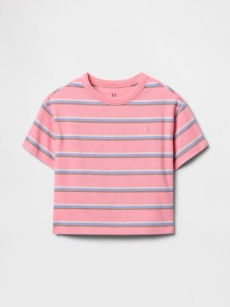 Tricou cu dungi relaxate pentru bebeluși și copii mici