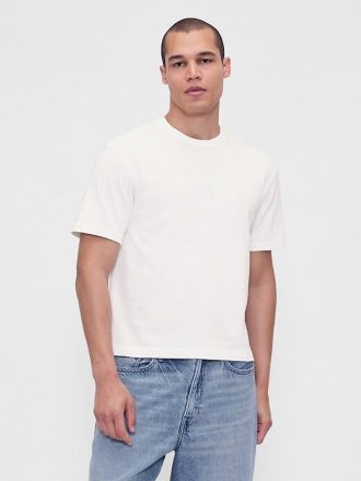 Tricou cu grafic crop greu