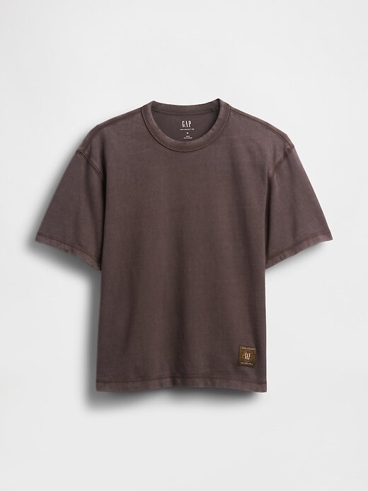 Tricou cu grafic crop greu Tricou cu grafic crop greu