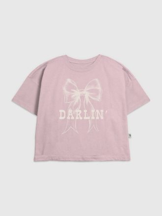 Tricou cu grafic Darlin Bow pentru copii