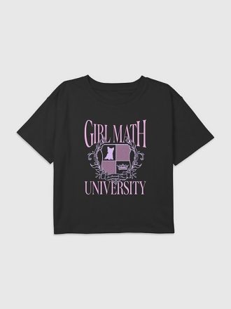 Tricou cu grafic pentru copii, fete, matematică, universitar