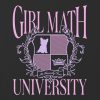Tricou cu grafic pentru copii, fete, matematică, universitar