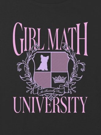Tricou cu grafic pentru copii, fete, matematică, universitar