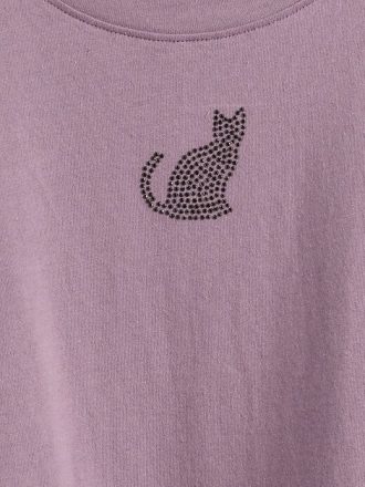 Tricou cu grafic Peplum pentru copii