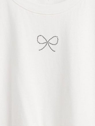 Tricou cu grafic Peplum pentru copii