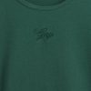 Tricou cu logo crop din jerseu de bumbac Tricou cu logo crop din jerseu de bumbac
