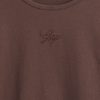 Tricou cu logo crop din jerseu de bumbac Tricou cu logo crop din jerseu de bumbac