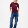 Tricou cu logo grafic relaxat