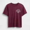 Tricou cu logo grafic relaxat