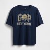 Tricou cu logo grafic relaxat pentru copii