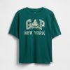 Tricou cu logo grafic relaxat pentru copii