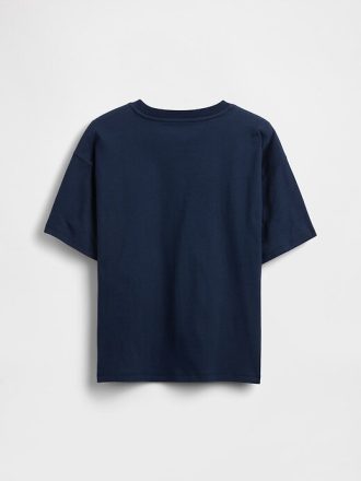Tricou cu logo grafic relaxat pentru copii