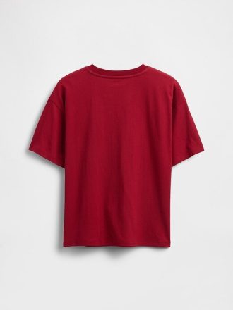 Tricou cu logo grafic relaxat pentru copii