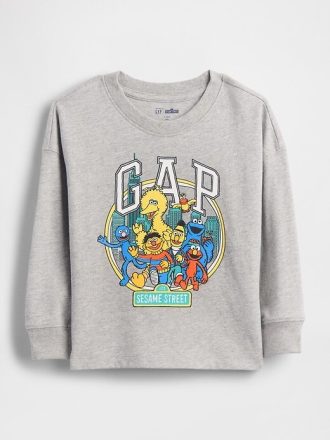 Tricou cu logo grafic Sesame Street pentru bebeluși și copii mici