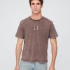 Tricou cu logo relaxat greu Tricou cu logo relaxat greu