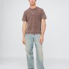 Tricou cu logo relaxat greu Tricou cu logo relaxat greu
