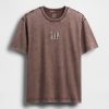 Tricou cu logo relaxat greu Tricou cu logo relaxat greu