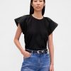 Tricou cu maneci fluturate Tricou cu maneci fluturate