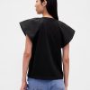 Tricou cu maneci fluturate Tricou cu maneci fluturate