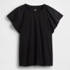 Tricou cu maneci fluturate Tricou cu maneci fluturate
