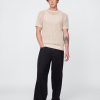 Tricou cu mesh croșetat cu decolteu Tricou cu mesh croșetat cu decolteu