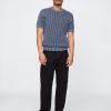 Tricou cu mesh croșetat cu decolteu Tricou cu mesh croșetat cu decolteu