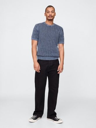 Tricou cu mesh croșetat cu decolteu