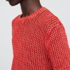 Tricou cu mesh croșetat cu decolteu Tricou cu mesh croșetat cu decolteu