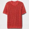 Tricou cu mesh croșetat cu decolteu Tricou cu mesh croșetat cu decolteu
