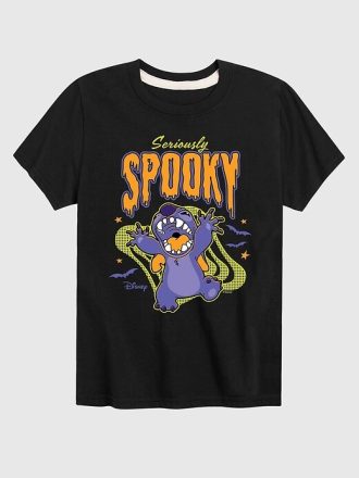 Tricou cu mânecă scurtă Lilo și Stitch Seriously Spooky pentru copil mic