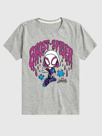 Tricou cu mânecă scurtă Marvel Scribble Ghost Spider pentru copil mic