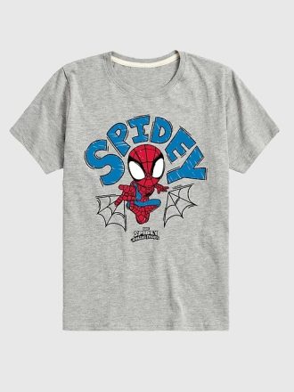 Tricou cu mânecă scurtă Marvel Spidey Doodle pentru copil mic