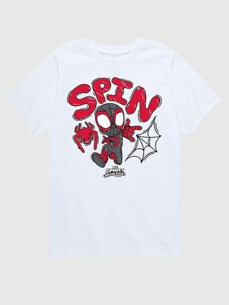 Tricou cu mânecă scurtă Marvel Spin Doodle pentru copii