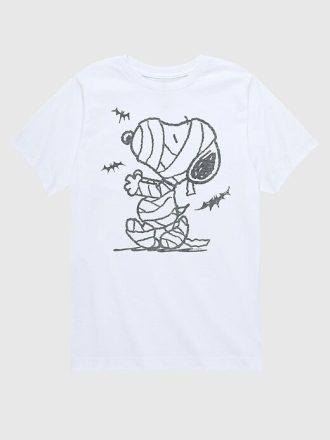 Tricou cu mânecă scurtă Peanuts Snoopy Mummy And Bats pentru copil mic