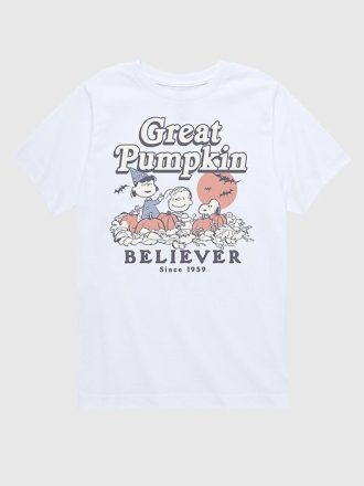 Tricou cu mânecă scurtă pentru copii Peanuts Pumpkin Pals