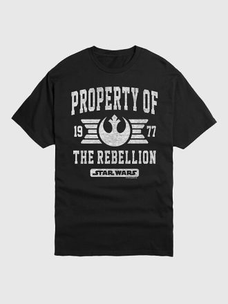 Tricou cu mânecă scurtă Star Wars Property of Rebellion