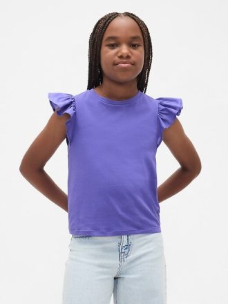 Tricou cu mâneci fluturate pentru copii