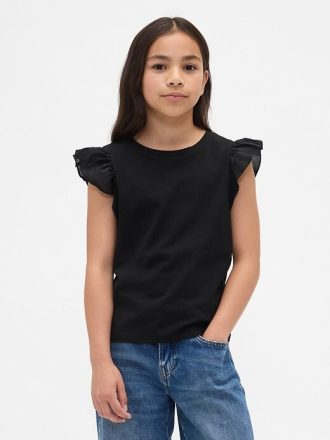 Tricou cu mâneci fluturate pentru copii