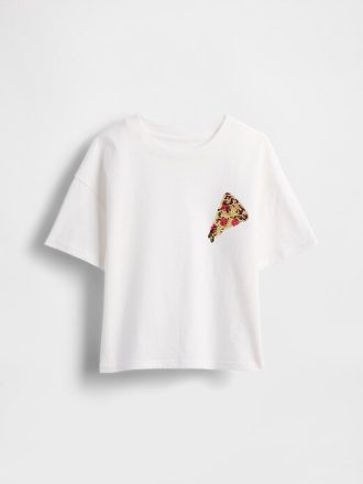 Tricou cu paiete flippy oversized pentru copii