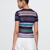 Tricou cu pulover cu coaste transparente Tricou cu pulover cu coaste transparente
