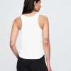Tricou cu spate curse din amestec de in