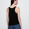 Tricou cu spate curse din amestec de in