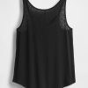 Tricou cu spate curse din amestec de in
