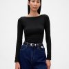 Tricou cu spate deschis din jerseu din tricot