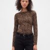 Tricou cu spate deschis din jerseu din tricot