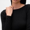 Tricou cu spate deschis din jerseu din tricot