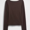 Tricou cu spate deschis din jerseu din tricot