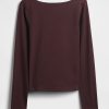 Tricou cu spate deschis din jerseu din tricot